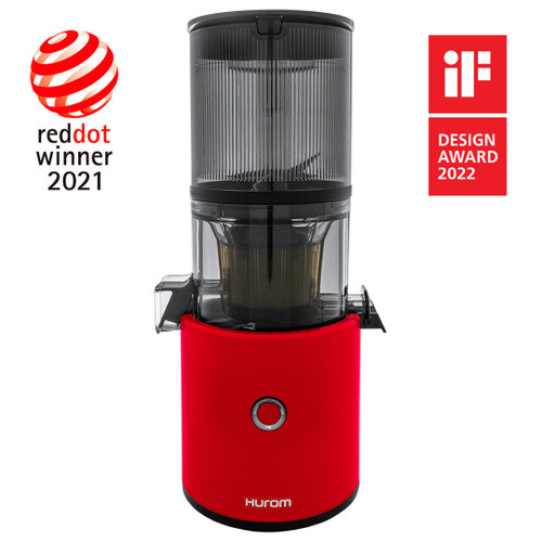 Hurom H300 Self-Feeding Slow Juicer in Red